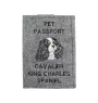 Cavalier King Charles Spaniel - Porte passeport pour chien, porte document, cadeau pour le voyageur de la marque Art-Dog