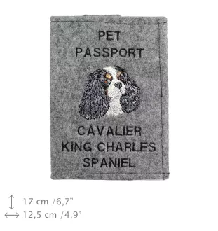 Cavalier King Charles Spaniel - Hundepassetui, Dokumententasche, Geschenk für den Reisenden von der Marke Art-Dog