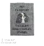 Cavalier King Charles Spaniel - Porte passeport pour chien, porte document, cadeau pour le voyageur de la marque Art-Dog