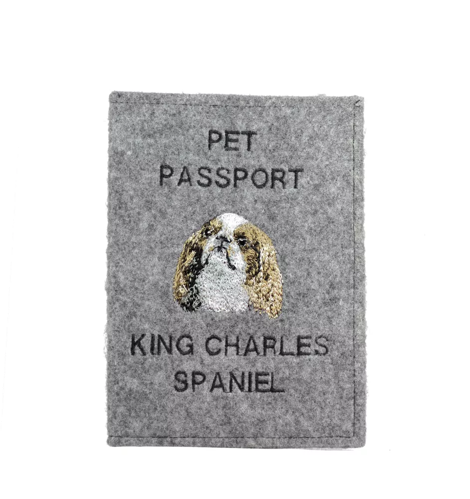 Cavalier King Charles Spaniel I - Dog passport case, document case, gift for the traveller from the Art-Dog brand