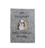 Cavalier King Charles Spaniel I - Dog passport case, document case, gift for the traveller from the Art-Dog brand