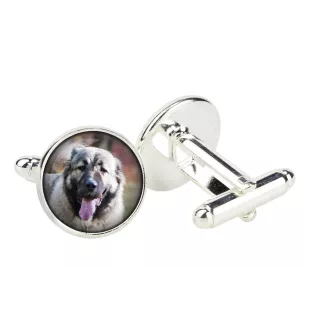 Kaukasischer Schäferhund, Kaukasischer Owtscharka - Manschettenknöpfe in einer Schachtel, handgefertigter Schmuck, Produkt der Marke Art-Dog