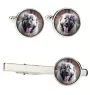 Berger du Caucase - Boutons de manchette et cravate avec votre photo, accessoire de costume, bijoux pour hommes de la marque Art-Dog.