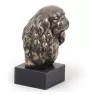 Cavalier King Charles Spaniel I - Statue de chien, buste sur socle en pierre, sculpture, trophée pour exposition canine par la marque Art-Dog