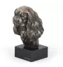 Cavalier King Charles Spaniel II - Hundestatue, Büste auf Steinsockel, Skulptur, Trophäe für Hundeausstellung der Marke Art-Dog