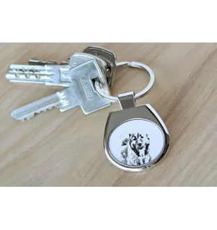 Berger du Caucase - porte-clés avec chien, porte-clés imprimé, breloque personnalisée de la marque Art-Dog