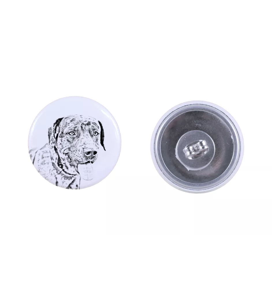 Chien léopard catahoula, Catahoula Leopard Dog - boucles d'oreilles uniques avec un chien, votre animal de compagnie sur un porte-clés, marque propre Art-Dog