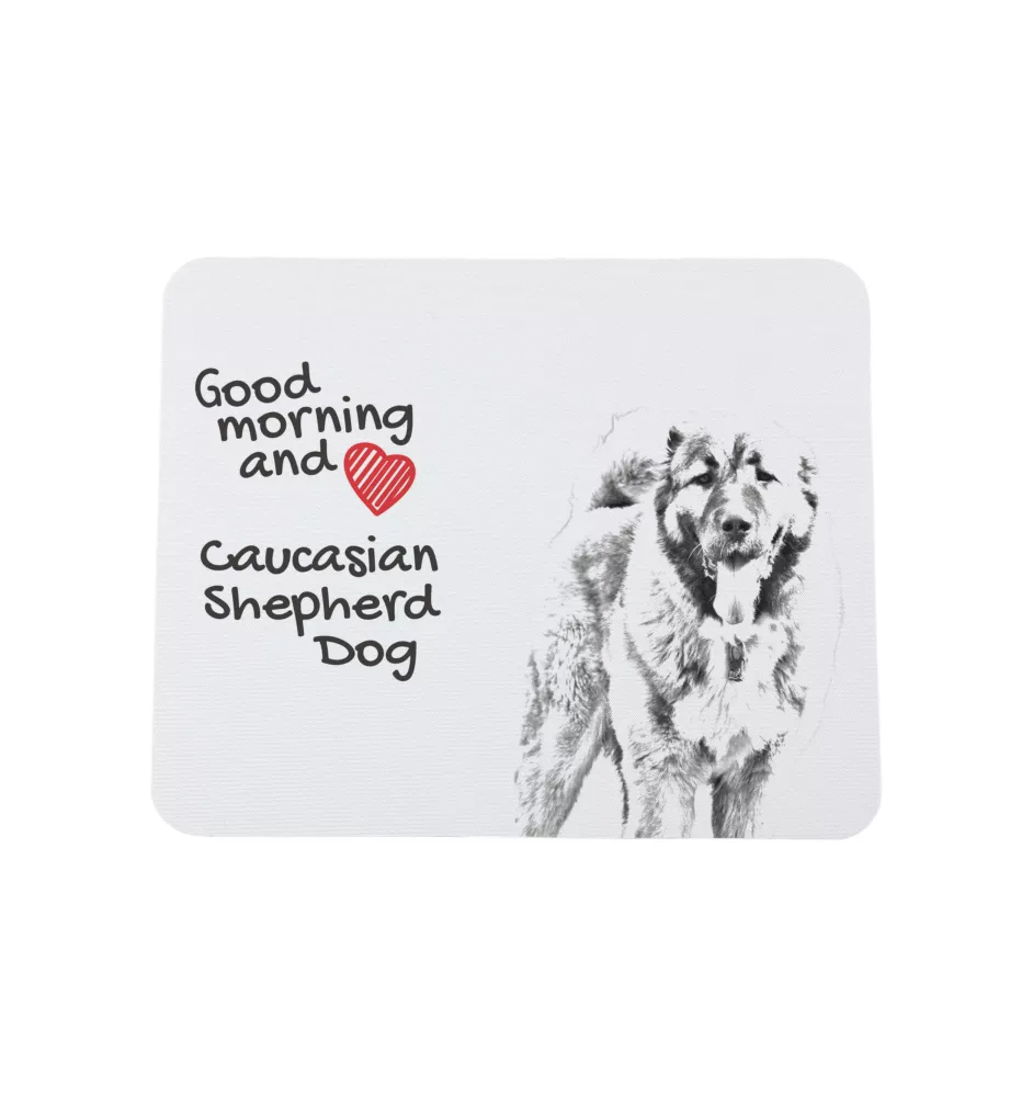 Caucasian Shepherd Dog, Caucasian Ovcharka - mouse pad with print, personalized dog-themed mouse pad, unique gadget for an office worker by Art-Dog brand
