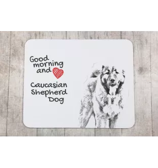 Berger du Caucase - tapis de souris personnalisé avec impression, tapis de souris personnalisé avec chien, accessoire unique pour employé de bureau de la marque Art-Dog