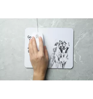 Caucasian Shepherd Dog, Caucasian Ovcharka - mouse pad with print, personalized dog-themed mouse pad, unique gadget for an office worker by Art-Dog brand