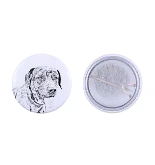 Catahoula Leopard Dog przypinka z psem mała Art-Dog