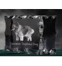 Kaukasischer Schäferhund, Kaukasischer Owtscharka - Kristall mit einem Hundebild, Glasstatuette mit einem Bild, einzigartiger Bilderrahmen der Marke Art-Dog