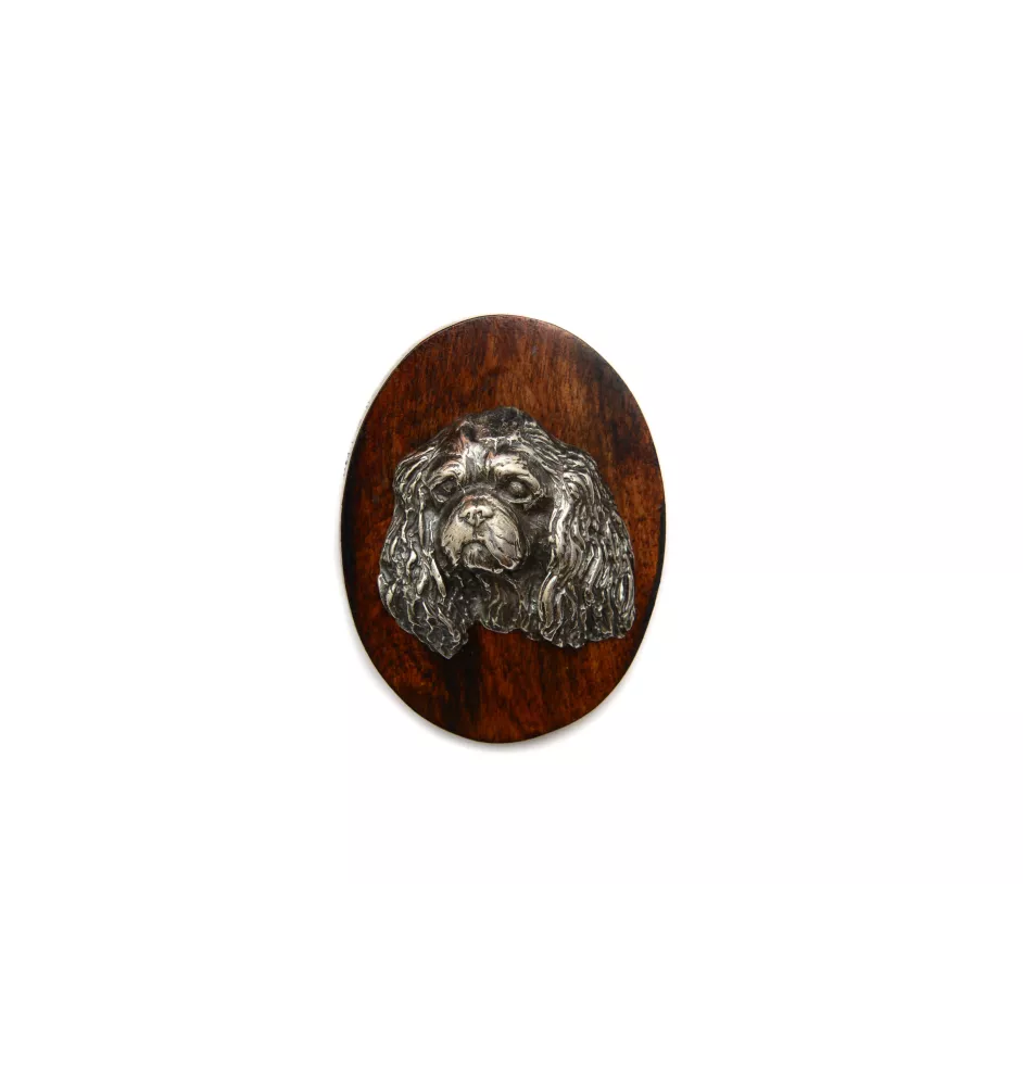 Cavalier King Charles Spaniel I - Hundeausstellungsbrosche, Startnummernclip, Hundeanstecker von Art-Dog