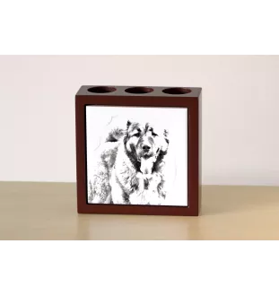 Owczarek kaukaski  stojak na długopisy z koniem Art-Dog