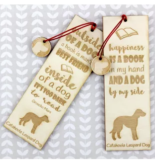 Catahoula Leopard Dog, Catahoula Cur - Lesezeichen mit Hund, personalisiertes Lesezeichen, Hundeaccessoire für Leser der Marke Art-Dog