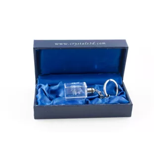 Berger du Caucase - Porte-clés en cristal avec photo de chien, porte-clés lumineux, cadeau unique de la marque Art-Dog