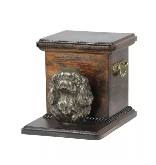 Cavalier King Charles Spaniel I - urne pour les cendres d'un chien avec une statuette, une urne élégante pour chien, une urne exceptionnelle avec un buste de chien de la marque Art-Dog