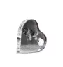 Kaukasischer Schäferhund, Kaukasischer Owtscharka - Kristalluhr mit einem Hundebild, Herzregal-Uhr, personalisierte Standuhr der Marke Art-Dog