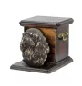 Cavalier King Charles Spaniel II - urn for dog ashes with a statuette, elegant urn for a dog, unique urn with a bust of a dog by Art-Dog brand