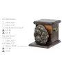 Cavalier King Charles Spaniel II - urn for dog ashes with a statuette, elegant urn for a dog, unique urn with a bust of a dog by Art-Dog brand