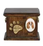 Cavalier King Charles Spaniel drewnianai urna z psem Art-Dog