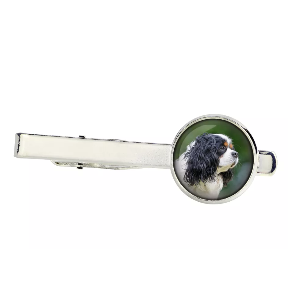 Cavalier King Charles Spaniel - tie clip, ornament, jewelry for an evening outfit by Art-Dog