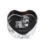 Catahoula Leopard Dog, Catahoula Cur - Hundebild im Kristall, Kristallherz, einzigartiger Bilderrahmen der Marke Art-Dog