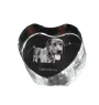 Catahoula Leopard Dog, Catahoula Cur - Hundebild im Kristall, Kristallherz, einzigartiger Bilderrahmen der Marke Art-Dog