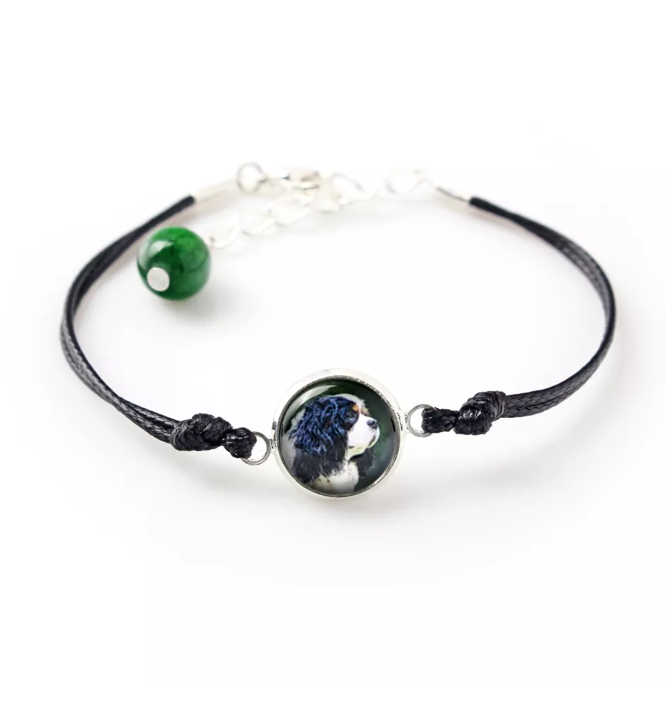 Cavalier King Charles Spaniel - bracelet avec votre photo faite à la main, bijoux unique de la marque Art-Dog