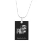 Catahoula Leopard Dog, Catahoula Cur - Crystal pendant with dog, silver necklace with photo, personalised pendant by Art-Dog brand