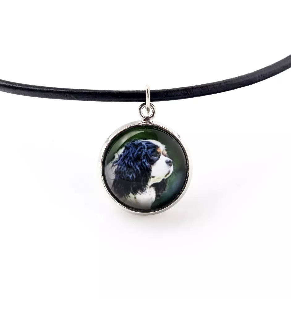 Cavalier King Charles Spaniel - collier pendentif avec votre photo, fait main, bijoux de la marque Art-Dog