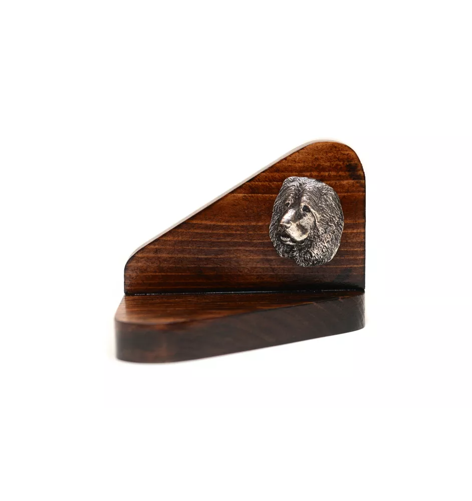 Berger du Caucase - bougeoir en bois avec un chien, support pour bougie chauffe-plat, lieu de mémoire pour chien de la marque Art-Dog