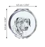 Catahoula Leopard Dog, Catahoula Cur - Pocket mirror with a dog, personalized mirror for a purse, compact mirror with Art-Dog brand print.