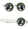 Cavalier King Charles Spaniel - Boutons de manchette et cravate avec votre photo, accessoire de costume, bijoux pour hommes de la marque Art-Dog.