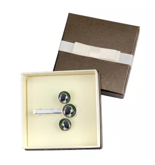 Cavalier King Charles Spaniel - cufflinks and tie with your photo, a suit decoration, men's jewelry from the Art-Dog brand.
