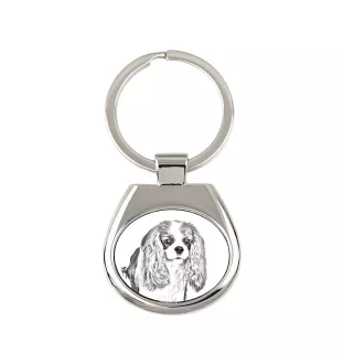 Cavalier King Charles Spaniel - Schlüsselanhänger mit Hund, Anhänger mit Aufdruck, personalisierter Anhänger der Marke Art-Dog