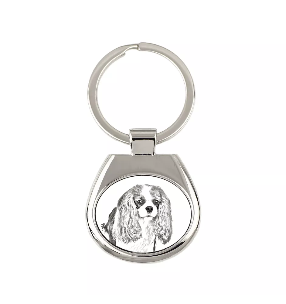 Cavalier King Charles Spaniel - Schlüsselanhänger mit Hund, Anhänger mit Aufdruck, personalisierter Anhänger der Marke Art-Dog