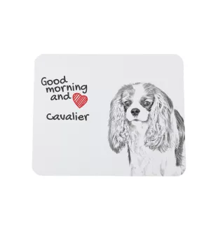 Cavalier King Charles Spaniel - Mauspad mit Druck, personalisiertes Mauspad mit Hund, einzigartiges Gadget für Büroangestellte von Art-Dog.