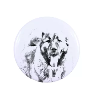 Berger du Caucase - aimant avec un œil de chien, exceptionnellement léger, aimant puissant, produit fabriqué à la main par la marque Art-Dog