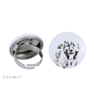 Kaukasischer Schäferhund, Kaukasischer Owtscharka - Damen Schmuck mit dem Bild eines Hundes, handgefertigtes Produkt, Möglichkeit, Ihr eigenes Foto hinzuzufügen, Marke Art-Dog