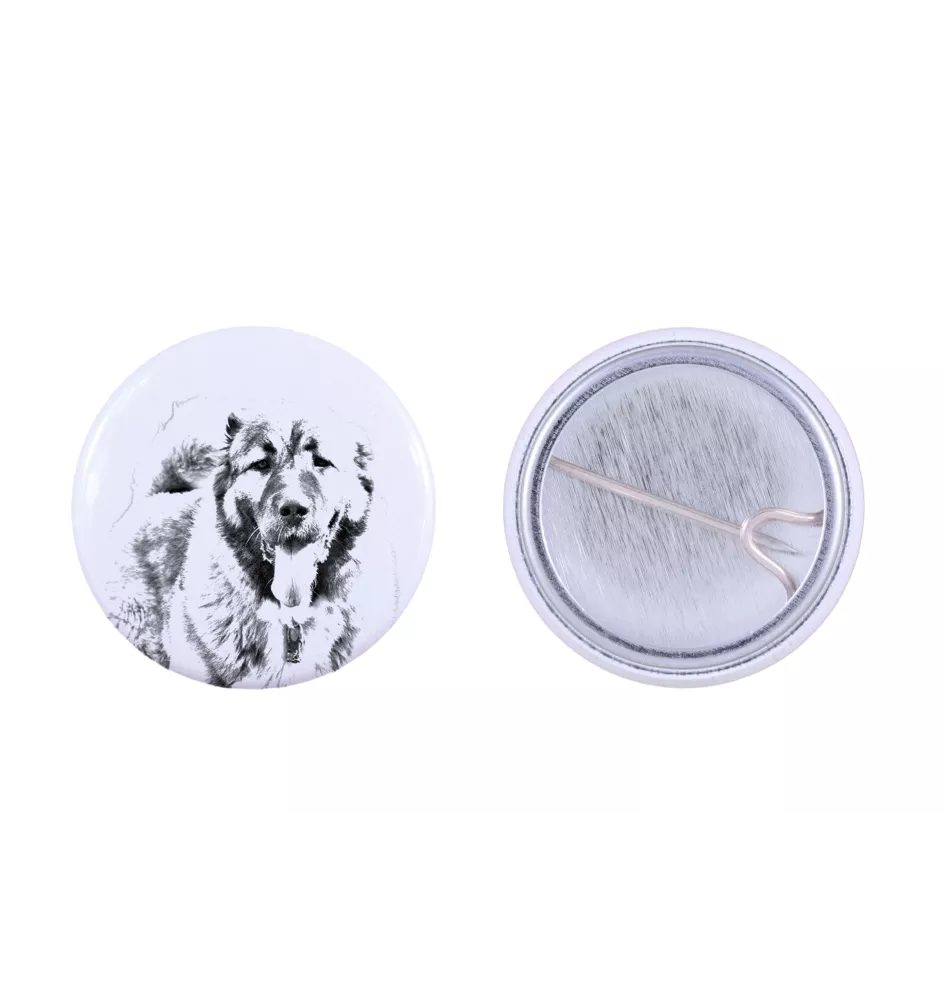 Caucasian Shepherd Dog, Caucasian Ovcharka - pin with your dog, add your own photo, Art-Dog brand