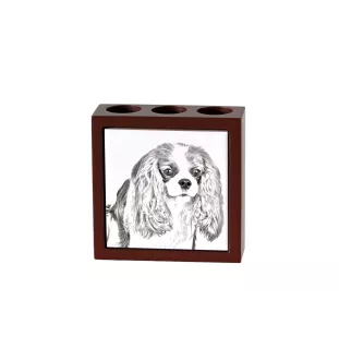 Cavalier King Charles Spaniel - porte-stylo avec chien, organiseur de bureau avec impression, décoration de bureau personnalisée de la marque Art-Dog