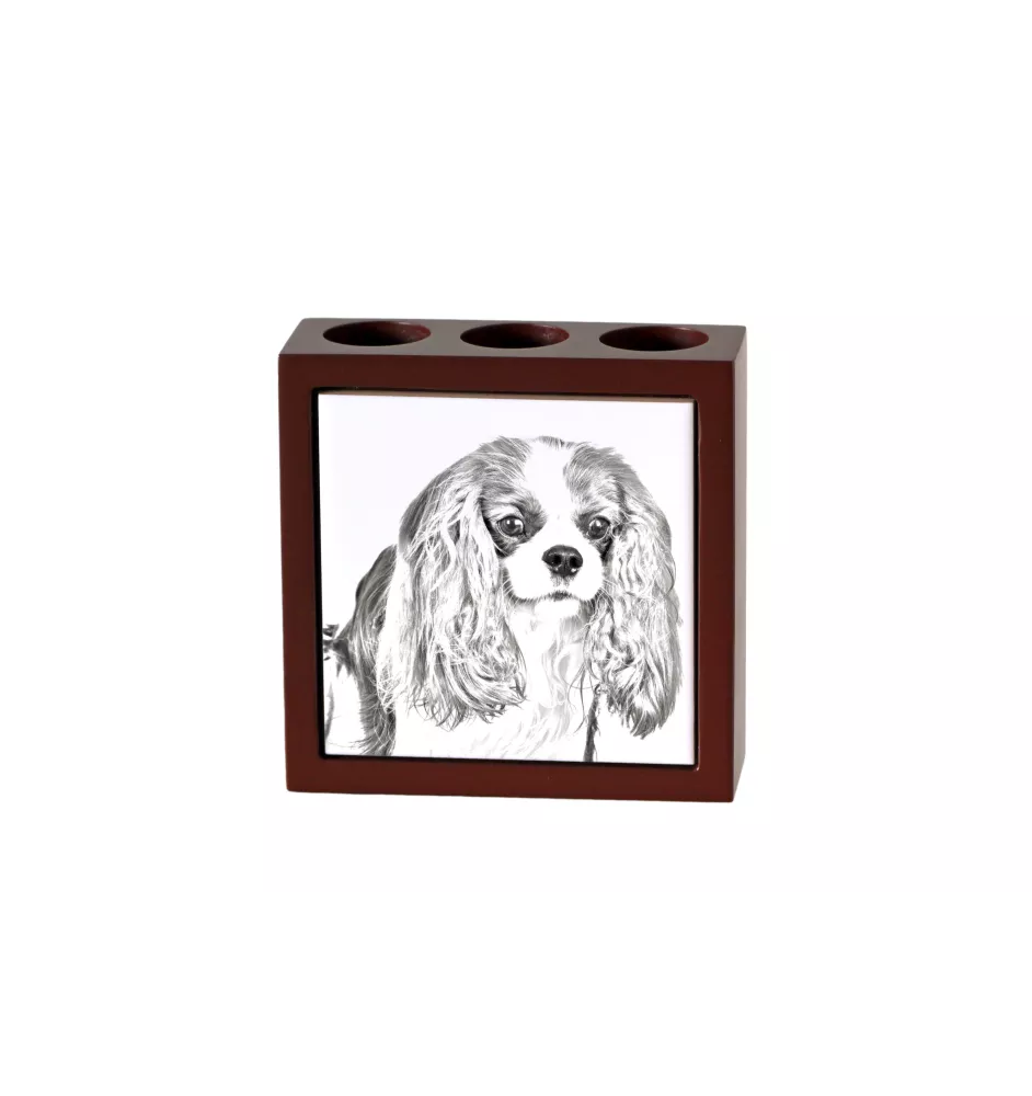 Cavalier King Charles Spaniel - porte-stylo avec chien, organiseur de bureau avec impression, décoration de bureau personnalisée de la marque Art-Dog