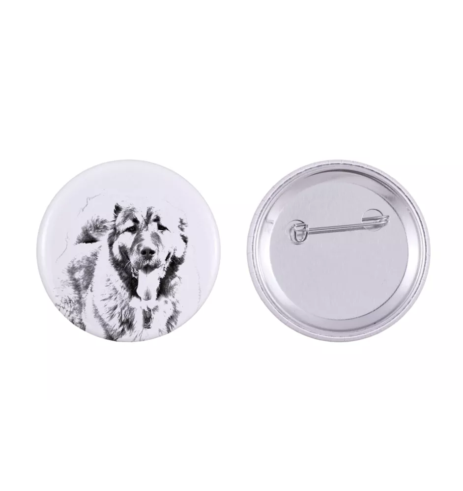 Berger du Caucase - badge avec votre chien, ajoutez votre propre photo, marque Art-Dog