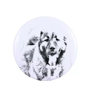 Caucasian Shepherd Dog, Caucasian Ovcharka - pin with your dog, add your own photo, Art-Dog brand