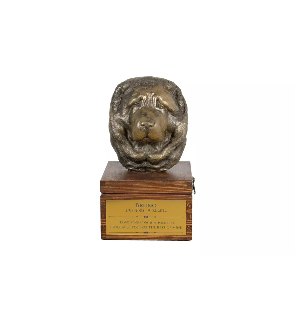 Owczarek kaukaski  urna na skrzynce brązowa Art-Dog