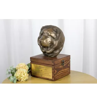 Owczarek kaukaski  urna na skrzynce brązowa Art-Dog