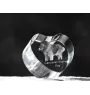 Caucasian Shepherd Dog, Caucasian Ovcharka - a photo of a dog in crystal, crystal heart, unique photo frame from the Art-Dog brand