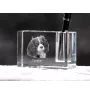 Cavalier King Charles Spaniel - Stifthalter, Kristallorganizer mit Hundefoto, einzigartige Schreibtischdekoration der Marke Art-Dog