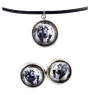 Caucasian Shepherd Dog, Caucasian Ovcharka - jewelry with your photo box, set of necklace and earrings, personalized products from the Art-Dog brand